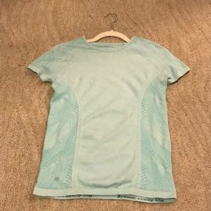 Teal Athleta Girl Athletic Shirt